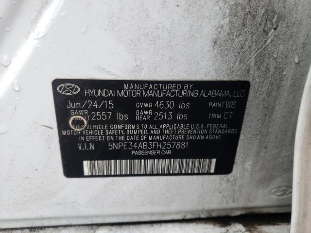 Photo 11 VIN: 5NPE34AB3FH257881 - HYUNDAI SONATA SPO 