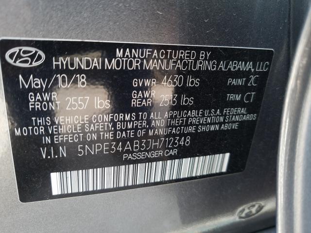 Photo 9 VIN: 5NPE34AB3JH712348 - HYUNDAI SONATA SPO 