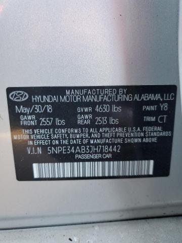 Photo 9 VIN: 5NPE34AB3JH718442 - HYUNDAI SONATA SPO 