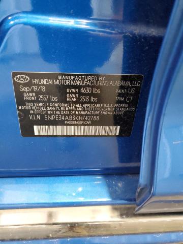 Photo 11 VIN: 5NPE34AB3KH742788 - HYUNDAI SONATA LIM 