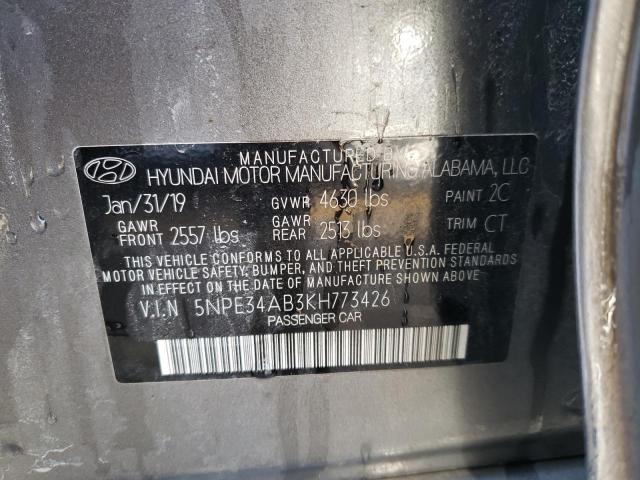 Photo 12 VIN: 5NPE34AB3KH773426 - HYUNDAI SONATA LIM 