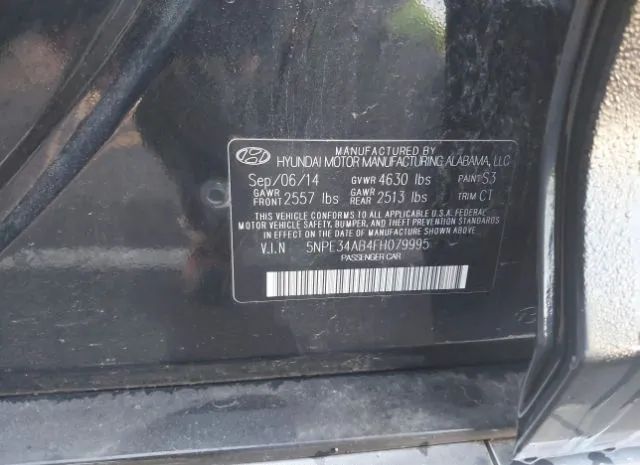 Photo 8 VIN: 5NPE34AB4FH079995 - HYUNDAI SONATA 