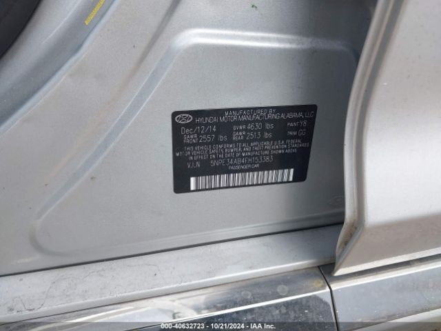 Photo 8 VIN: 5NPE34AB4FH153383 - HYUNDAI SONATA 