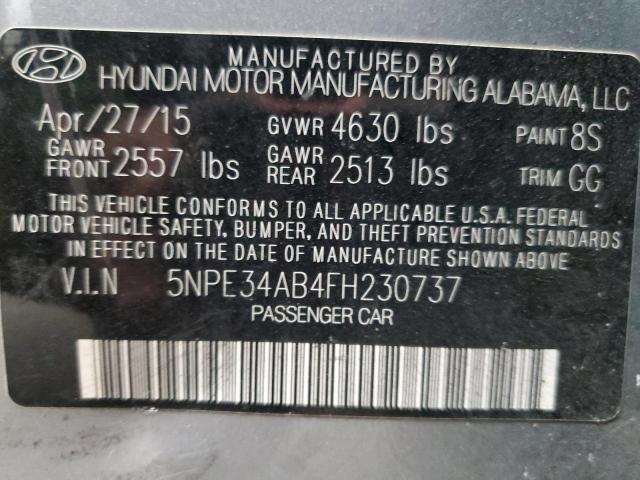 Photo 11 VIN: 5NPE34AB4FH230737 - HYUNDAI SONATA SPO 