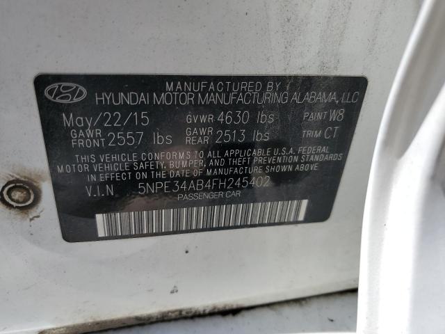 Photo 11 VIN: 5NPE34AB4FH245402 - HYUNDAI SONATA 