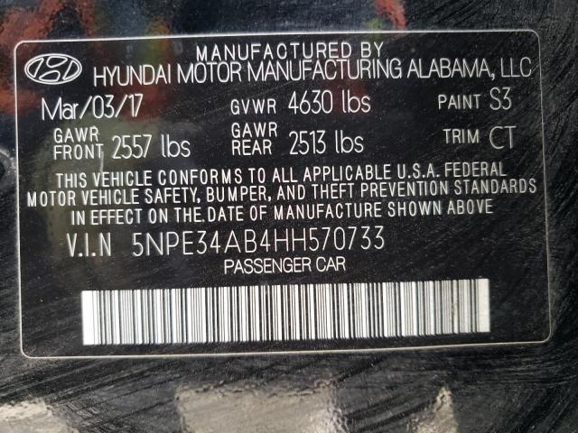 Photo 9 VIN: 5NPE34AB4HH570733 - HYUNDAI SONATA SPO 