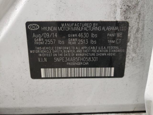 Photo 9 VIN: 5NPE34AB5FH058301 - HYUNDAI SONATA SPO 