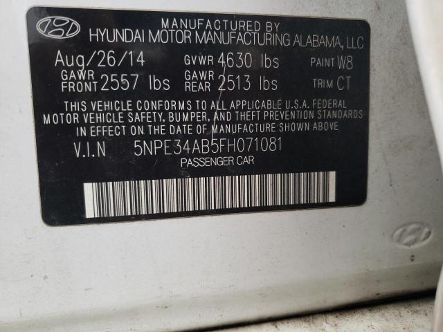 Photo 12 VIN: 5NPE34AB5FH071081 - HYUNDAI SONATA SPO 