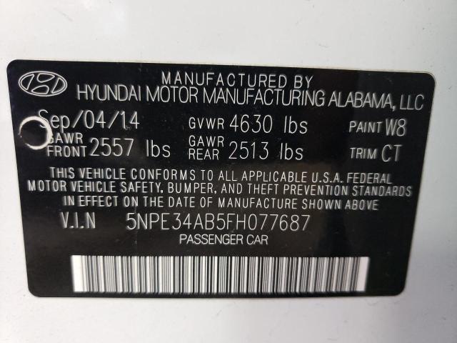 Photo 9 VIN: 5NPE34AB5FH077687 - HYUNDAI SONATA SPO 