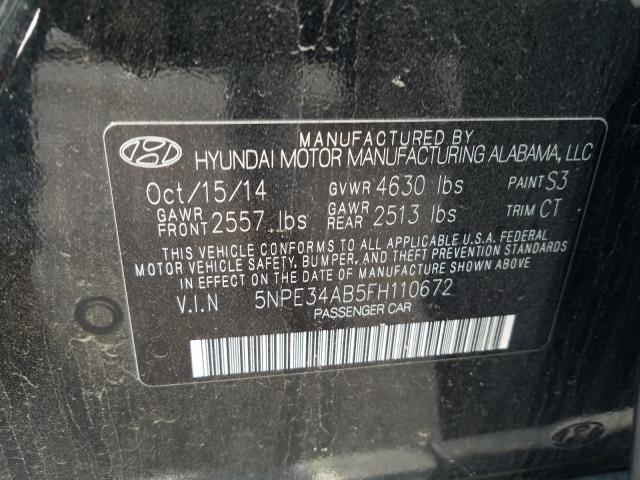 Photo 9 VIN: 5NPE34AB5FH110672 - HYUNDAI SONATA SPO 