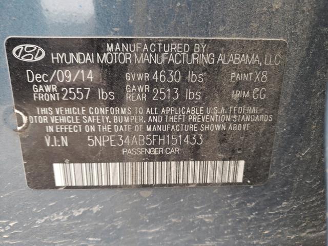 Photo 9 VIN: 5NPE34AB5FH151433 - HYUNDAI SONATA SPO 