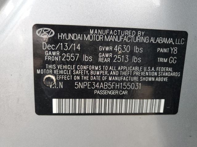 Photo 11 VIN: 5NPE34AB5FH155031 - HYUNDAI SONATA SPO 