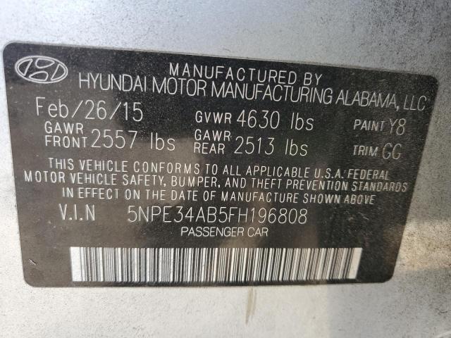 Photo 9 VIN: 5NPE34AB5FH196808 - HYUNDAI SONATA SPO 