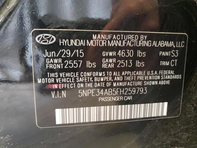 Photo 11 VIN: 5NPE34AB5FH259793 - HYUNDAI SONATA 