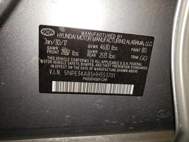 Photo 9 VIN: 5NPE34AB5HH553701 - HYUNDAI SONATA 