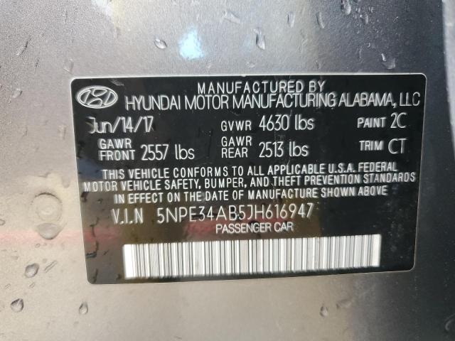 Photo 9 VIN: 5NPE34AB5JH616947 - HYUNDAI SONATA SPO 