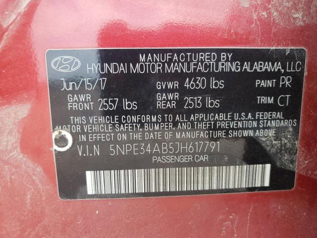 Photo 11 VIN: 5NPE34AB5JH617791 - HYUNDAI SONATA 