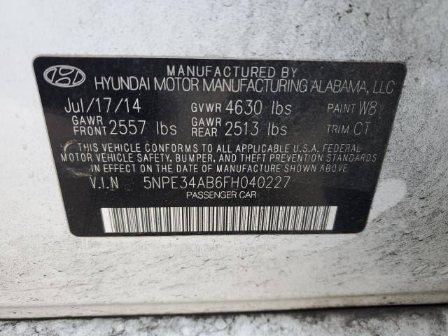 Photo 12 VIN: 5NPE34AB6FH040227 - HYUNDAI SONATA 