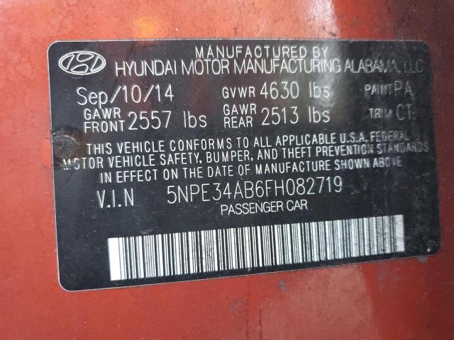 Photo 12 VIN: 5NPE34AB6FH082719 - HYUNDAI SONATA SPO 