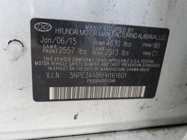 Photo 11 VIN: 5NPE34AB6FH161601 - HYUNDAI SONATA SPO 