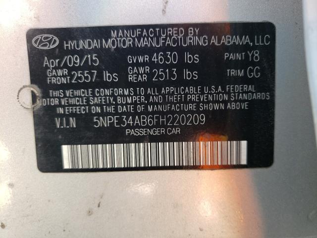 Photo 9 VIN: 5NPE34AB6FH220209 - HYUNDAI SONATA SPO 