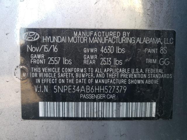 Photo 9 VIN: 5NPE34AB6HH527379 - HYUNDAI SONATA SPO 