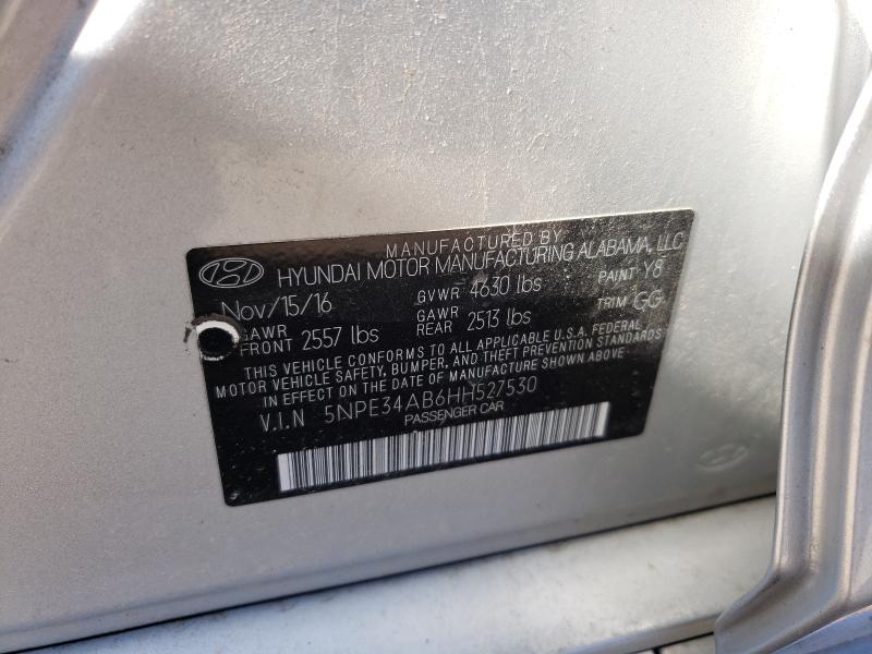 Photo 9 VIN: 5NPE34AB6HH527530 - HYUNDAI SONATA SPO 