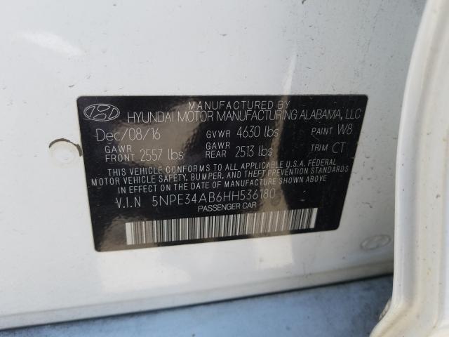 Photo 9 VIN: 5NPE34AB6HH536180 - HYUNDAI SONATA SPO 