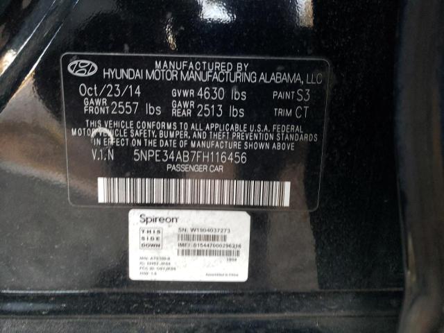 Photo 12 VIN: 5NPE34AB7FH116456 - HYUNDAI SONATA SPO 