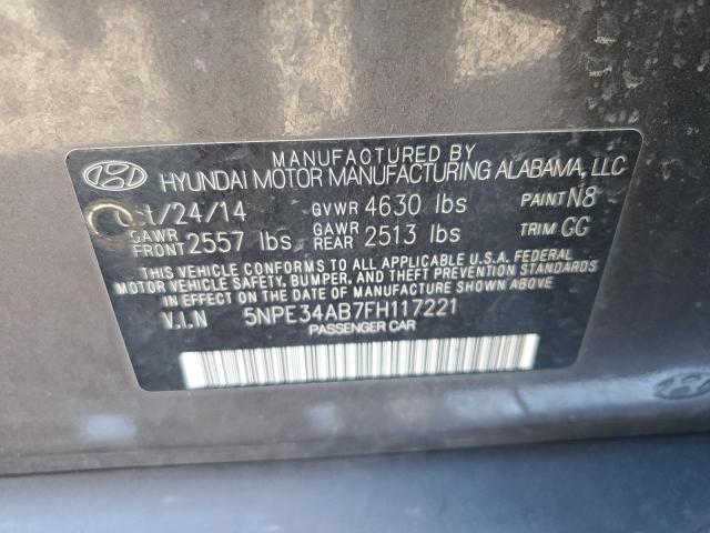 Photo 12 VIN: 5NPE34AB7FH117221 - HYUNDAI SONATA SPO 