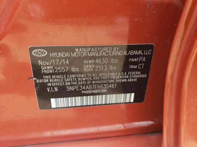 Photo 9 VIN: 5NPE34AB7FH135461 - HYUNDAI SONATA SPO 