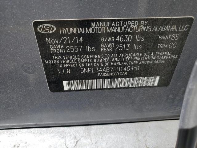 Photo 11 VIN: 5NPE34AB7FH140451 - HYUNDAI SONATA 