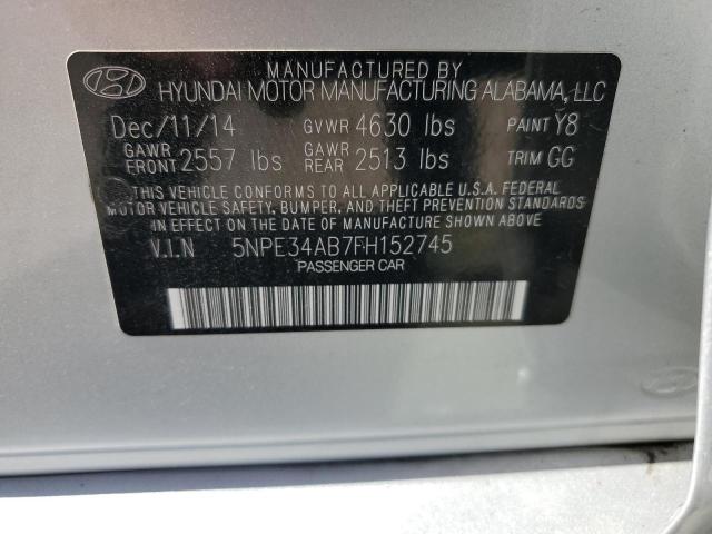 Photo 11 VIN: 5NPE34AB7FH152745 - HYUNDAI SONATA SPO 