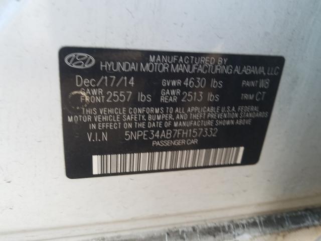 Photo 9 VIN: 5NPE34AB7FH157332 - HYUNDAI SONATA SPO 