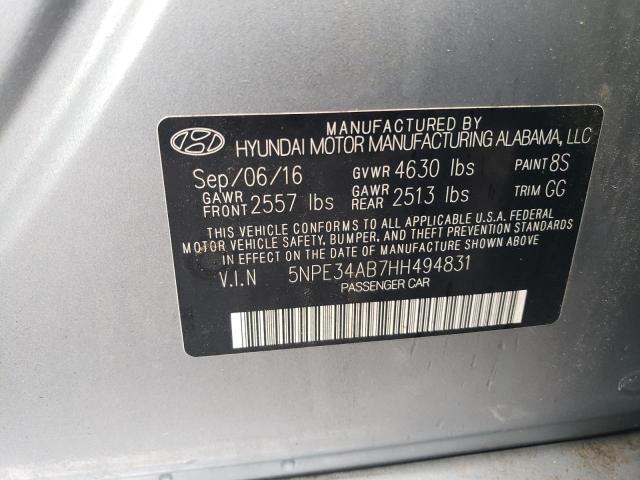 Photo 11 VIN: 5NPE34AB7HH494831 - HYUNDAI SONATA SPO 