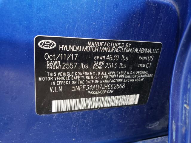 Photo 9 VIN: 5NPE34AB7JH662568 - HYUNDAI SONATA SPO 