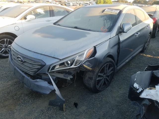 Photo 1 VIN: 5NPE34AB8FH057482 - HYUNDAI SONATA SPO 