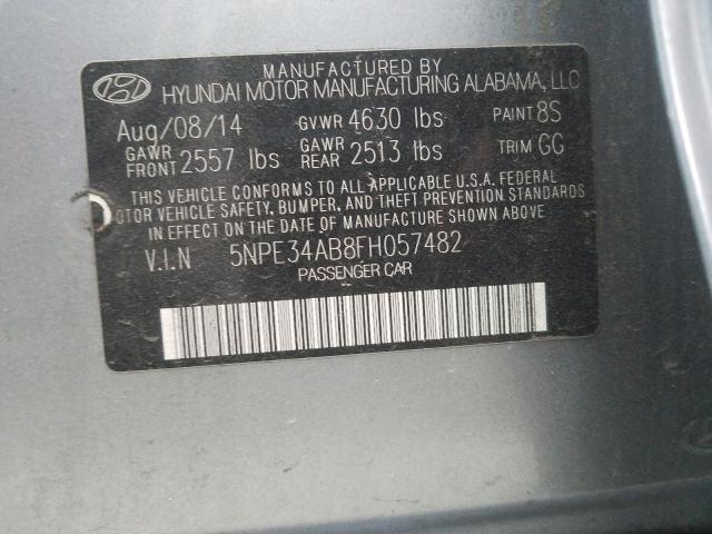 Photo 9 VIN: 5NPE34AB8FH057482 - HYUNDAI SONATA SPO 