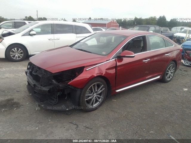 Photo 1 VIN: 5NPE34AB8FH080230 - HYUNDAI SONATA 