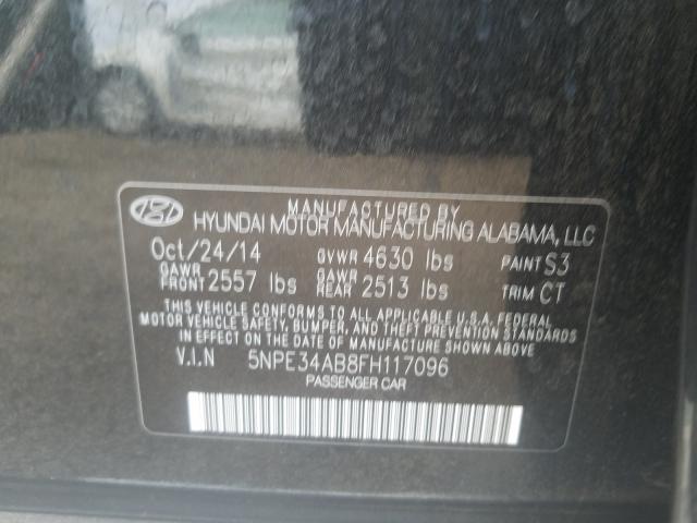 Photo 9 VIN: 5NPE34AB8FH117096 - HYUNDAI SONATA SPO 