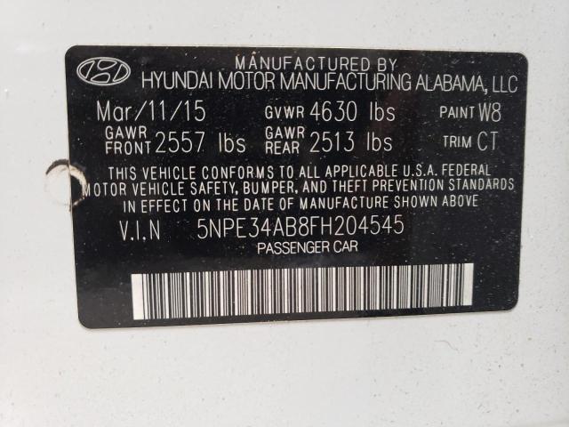 Photo 12 VIN: 5NPE34AB8FH204545 - HYUNDAI SONATA 