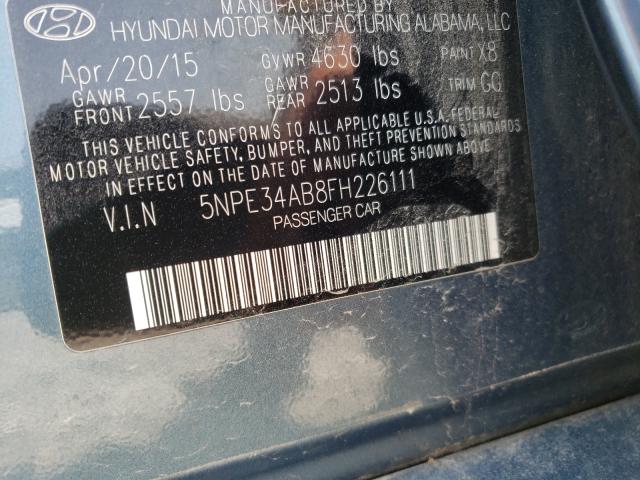 Photo 9 VIN: 5NPE34AB8FH226111 - HYUNDAI SONATA SPO 