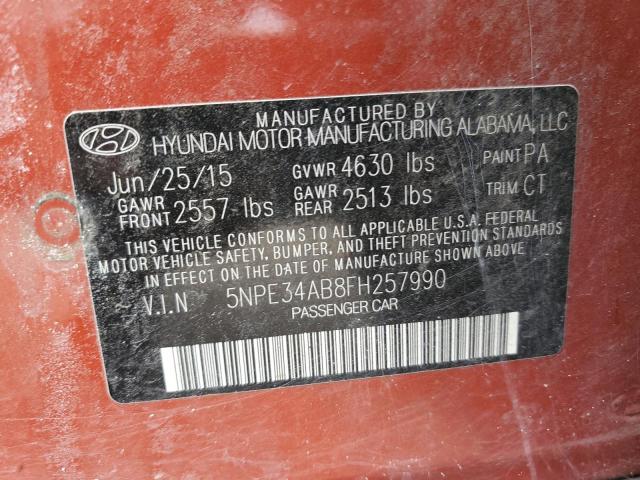 Photo 11 VIN: 5NPE34AB8FH257990 - HYUNDAI SONATA 