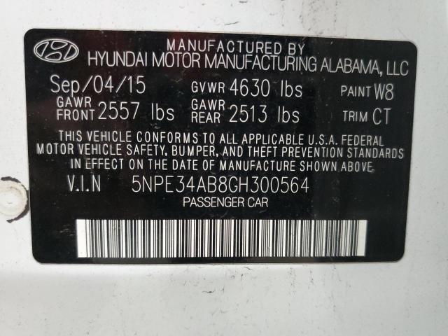 Photo 11 VIN: 5NPE34AB8GH300564 - HYUNDAI SONATA SPO 