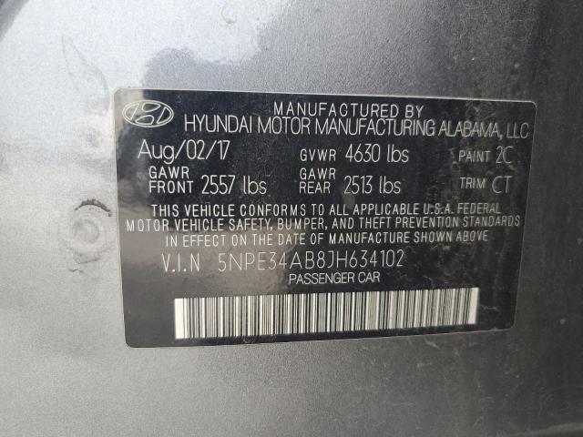 Photo 11 VIN: 5NPE34AB8JH634102 - HYUNDAI SONATA SPO 