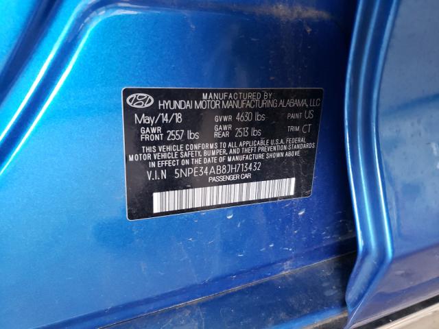 Photo 9 VIN: 5NPE34AB8JH713432 - HYUNDAI SONATA SPO 