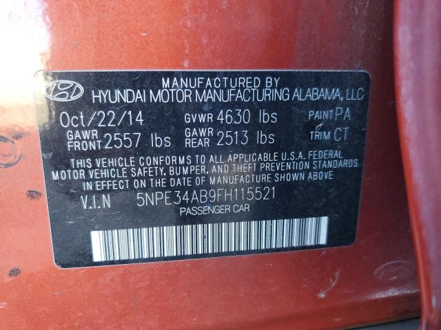 Photo 11 VIN: 5NPE34AB9FH115521 - HYUNDAI SONATA 