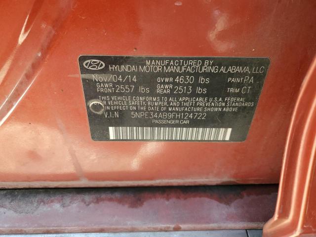 Photo 11 VIN: 5NPE34AB9FH124722 - HYUNDAI SONATA SPO 