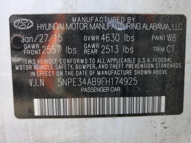 Photo 11 VIN: 5NPE34AB9FH174925 - HYUNDAI SONATA SPO 