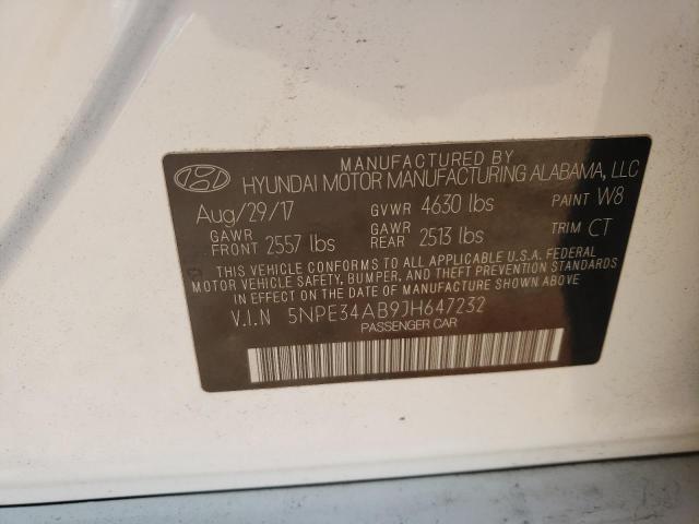 Photo 11 VIN: 5NPE34AB9JH647232 - HYUNDAI SONATA 